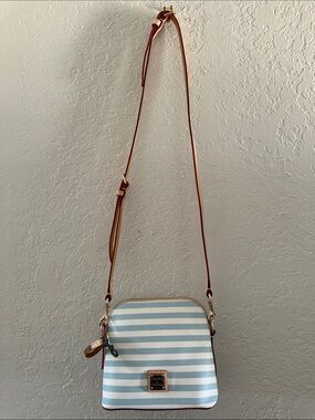 Dooney & Bourke Coated Cotton Skipper Domed Crossbody Bag New